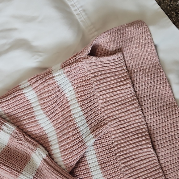 Pink Striped Button-Up Sweater - Picture 3 of 3
